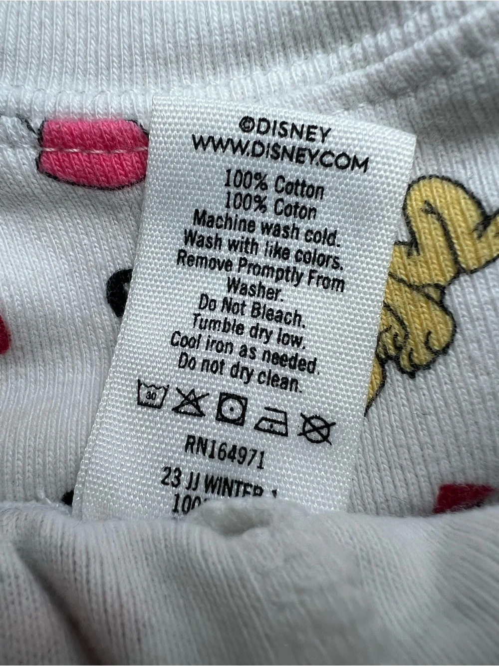 Janie and Jack White Minnie Mouse Print Pajama‎ Set with Red & Yellow Accents